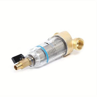 TEMU Water Filter Reusable Filter Prefilter Descaling Regulator Stainless Steel 8.6 Water Hose Sediment Filter Image