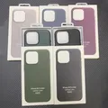 Original Apple Leather With Magsafe Case For iPhone 15 16 Pro Max 16 Plus Case Wireless Charging Magnetic Cover 16Pro With Box