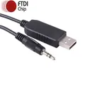 Cavo di programmazione seriale RS232 da USB a jack stereo da 3,5 mm FTDI per radio ICOM IC-F3 IC-F3GT IC-F10 478