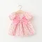 Abbigliamento per bambini Nuovo vestito a maniche corte per ragazze Colore solido per bambini Abito