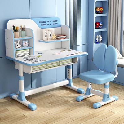 Sinbinta - Kinder Schreibtisch und Stuhl Set, Höhenverstellbare Schreibtisch Kinder Studie Tisch Image