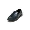 Loafer MARC O'POLO "aus veredeltem Rindleder", Damen, Gr. 42, blau (navy), Obermaterial: 100% Leder, unifarben, Schuhe