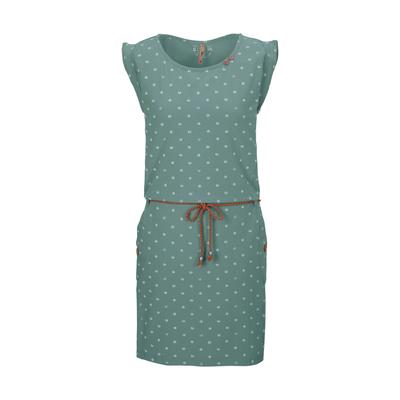 Sommerkleid "GS 42 WMN DRSS", Damen, Gr. 34, Normalgrößen, grün, Oberstoff: 95% Baumwolle, 5% Elasthan, G.I.G.A. DX BY KILLTEC, sportlich, Kleider, Sommerkleid, bequemes Material, All Over-Print, geflochtener Gürtel Image
