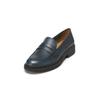 Loafer MARC O'POLO "aus weichem Rindleder", Damen, Gr. 37, blau (navy), Obermaterial: 100% Leder (Rind), unifarben, casual, Schuhe