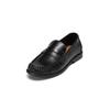 Loafer MARC O'POLO "aus verdeltem Rindleder", Damen, Gr. 42, schwarz, Obermaterial: 100% Leder, unifarben, Schuhe