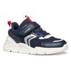 Sneaker GEOX "J LOFTUS BOY", Kinder, Gr. 32, blau (navy, rot), Textil, Synthetik, casual, Schuhe, Freizeitschuh, Kindergartenschuh mit Geox Spezial Membrane