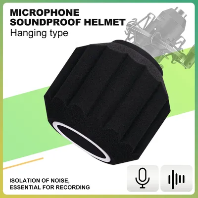 Microphone Wind Shield Pop Filter Isolation Ball Acoustic For Record Studios Mic Sound-Absorbing