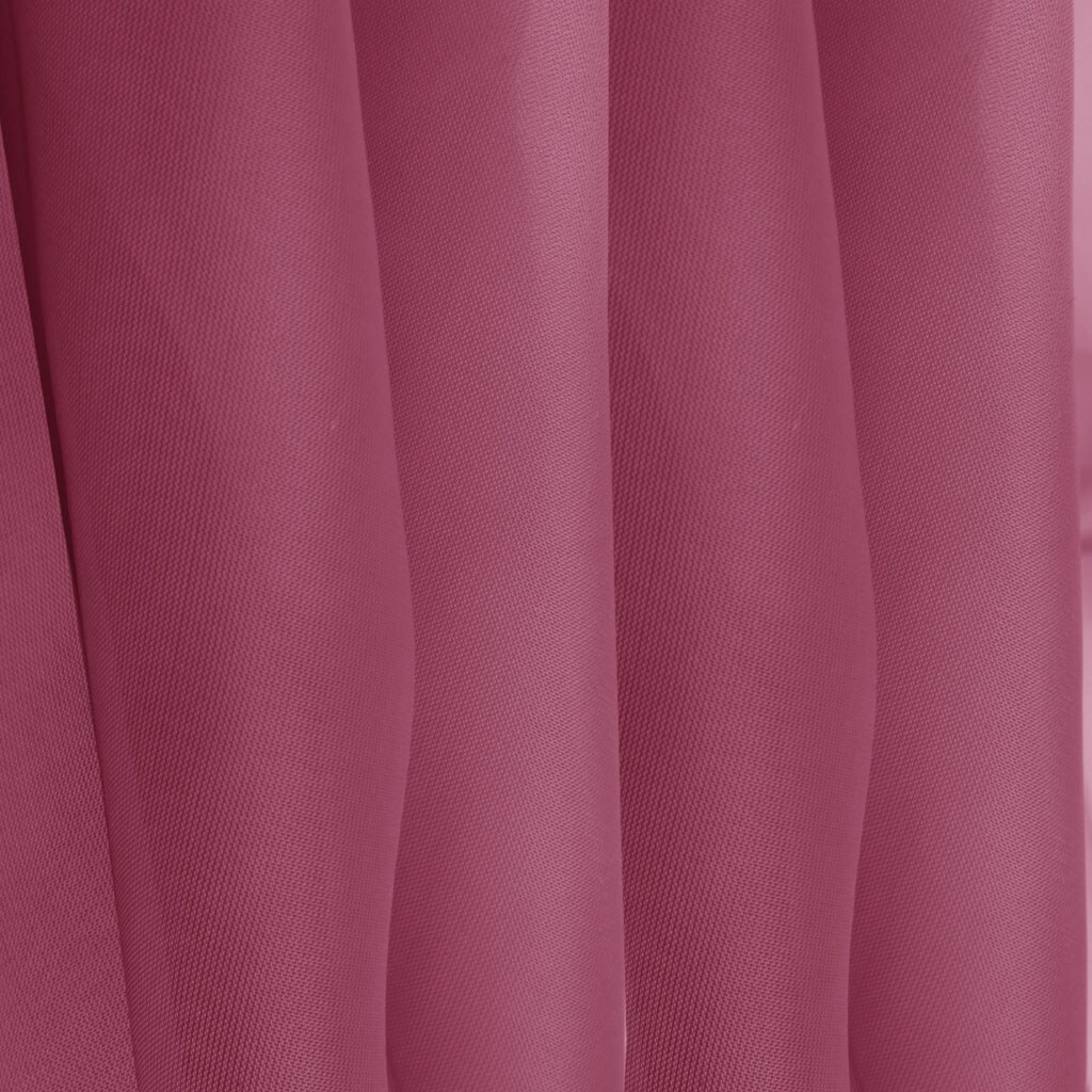 Bestgoodies Bistrogardine mit Stangendurchzug "Noella" 160x60 cm - Bordeaux Image