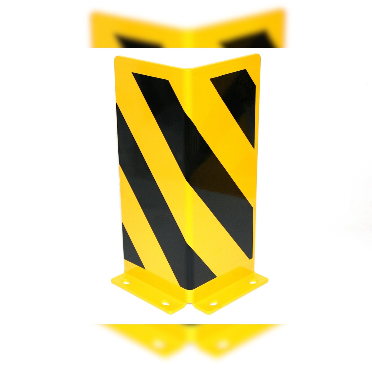 Rammschutz SET (4 Stück) 400x165x165x5 mm gerade +16 Einschlagdübel SZAGATO Regal Anfahrschutz Regale Rammschutzbügel Anfahrschutzecke Rammschutzecke Image