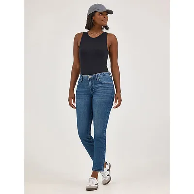 Women’s Lee Legendary Straight Crop Indigo Quilt (Size 6 x 26 Inches (M))