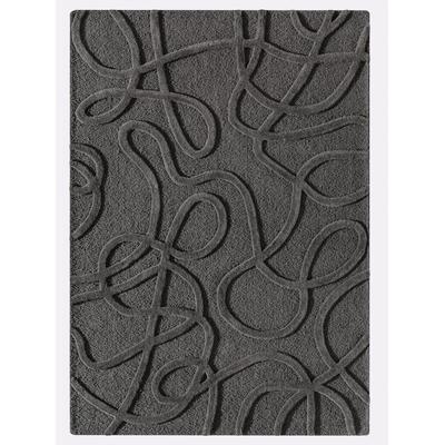Teppich HEINE HOME Gr. 2, grau (anthrazit), B:70cm H:11mm L:140cm, Wolle, Teppiche Image