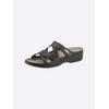 Pantolette WALDLÄUFER, Damen, Gr. 37, schwarz, Leder, Schuhe