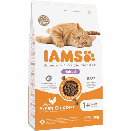 3 kg IAMS Advanced Nutrition zum Sonderpreis! - Hairball mit Huhn