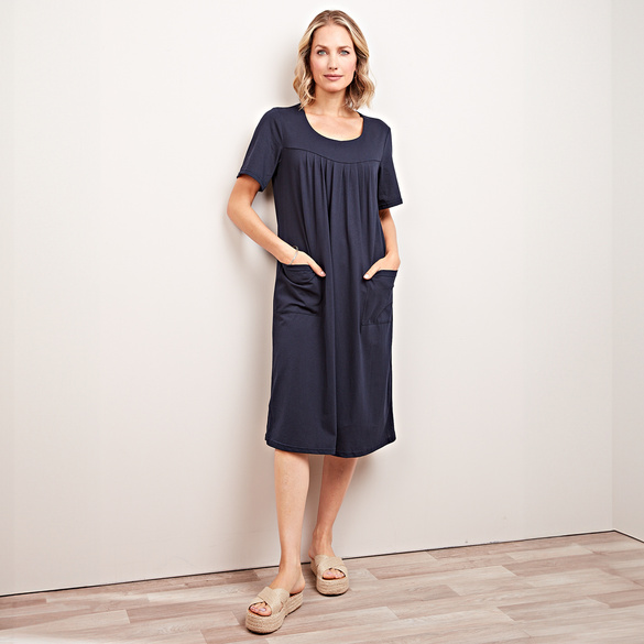 Jersey-Kleid "Luna" mit Taschen dunkelblau Image
