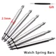 Barre a molla in acciaio inossidabile da 2,5 mm di diametro per Seiko 20mm 22mm Barre a molla di rilascio del cinturino 10 pezzi Strumento di riparazione perni di collegamento in metallo