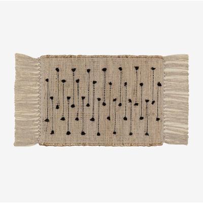 Gozlan-Tischset aus Baumwolle und Jute Natürlich - Sklum Image