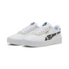 Sneaker PUMA "Carina 3.0 Snake Chic Damen", Gr. 37, weiß (weiß vapor gray aged silber), Obermaterial: Textil, Kuhleder, Synthetik; Futter: Textil; Innensohle: Textil; Laufsohle: Gummi, Schuhe