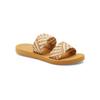 Sandalette ROXY "Porto", Gr. 8(38), beige (natural), Obermaterial: 60% Kunstharz, 40% Baumwolle / Futter: N/A / Außensohle: 100% TPR, Schuhe Pantolette