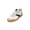 Sneaker MARC O'POLO "aus edlem Rindleder", Herren, Gr. 41, weiß (weiß, schwarz), Obermaterial: 100% Leder (Rind), unifarben, casual, Schuhe