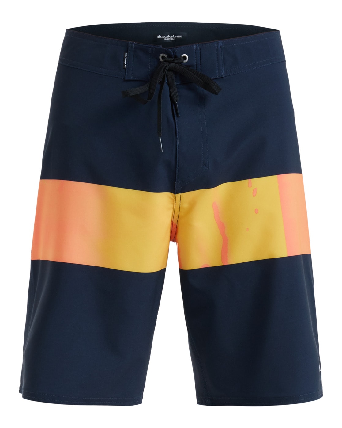 Boardshorts QUIKSILVER "Surfsilk Straight Leg 20", Herren, Gr. 33ML, fiery coral bloomfade, 88% Polyester, 12% Elasthan, Hosen Image