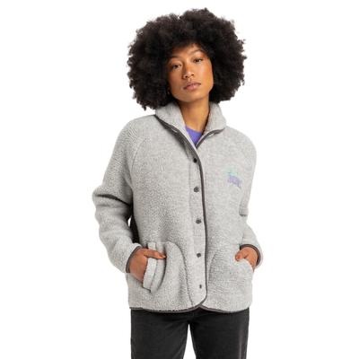 Funktionsjacke QUIKSILVER "Sherpa Heather", Damen, Gr. S, grau (light grau heather), 100% Polyester, Jacken Image