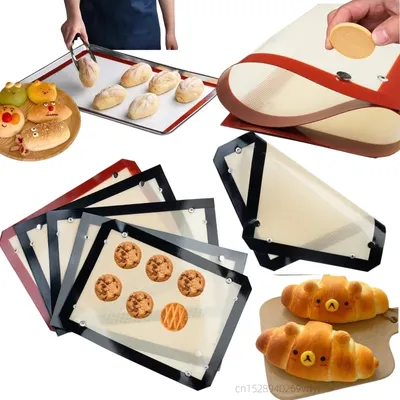 Hot Sale 40/60cm Button Rubber Bread Mat Multiple Cycles Using Home Bakery Dessert Bread Tools