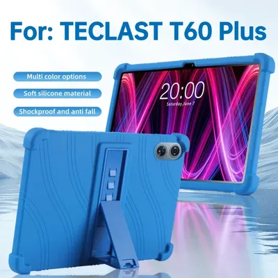 For TECLAST T60 Plus Tablet 12 inch Android 14 Tablets Upgraded Version Case Stand Cover for Silicon