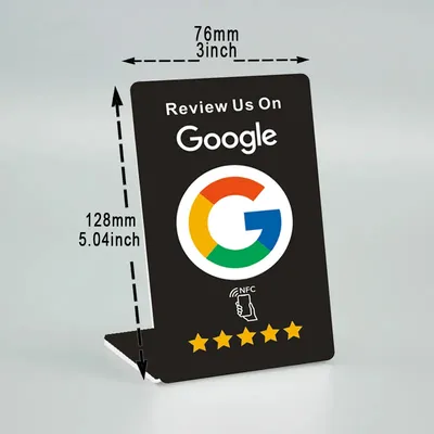 Google Reviews NFC Stand NFC Mobile Phone Tap URL Writing Social Business Review Cards