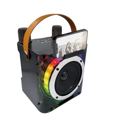 High Power Karaoke Bluetooth Speaker Music Rhythm Light 360 Stereo Surround Wireless Subwoofer with