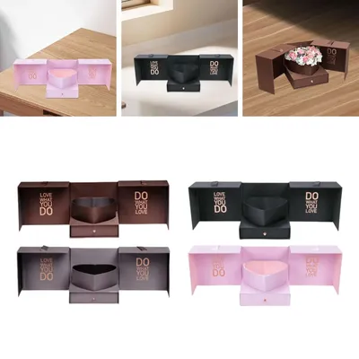 Empty Flower Box Valentine's Day Gift Fashion Premium Eternal Soap Packaging Box for Valentines DIY