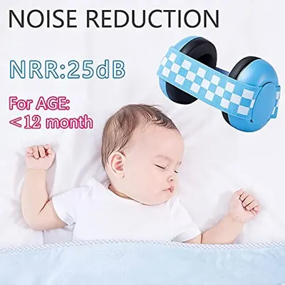 Baby Earmuffs Protection Comfortable Infant Ear Muffs Prevent Hearing Damage&Improve Sleep