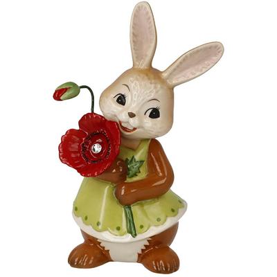 Osterhase GOEBEL "Figur Hasenmädchen - Ein kleines Dankeschön", bunt, B:7cm H:12cm T:5,5cm, Steingut, Dekofiguren, Osterfigur, Dekofigur, Ostern, Osterdekoration Image