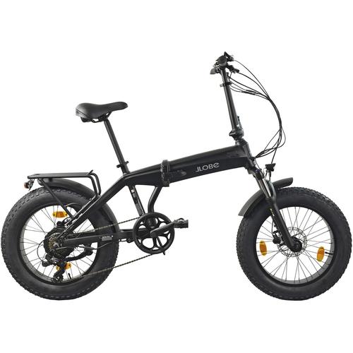 E-Bike LLOBE ""E-Falt-Fatbike 20"" Robust Pro"" Gr. 38, schwarz, E-Bikes, 38cm, 20 Zoll (50,80cm)