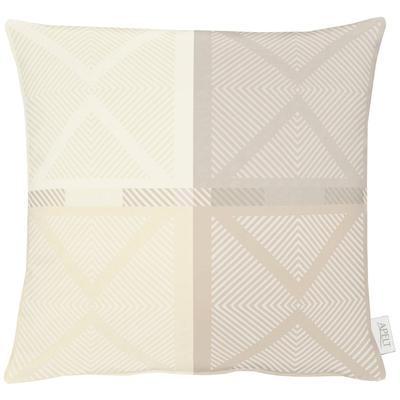 Dekokissen APELT "VERONA2" Gr. 1, beige (natur, gemustert), B:49cm L:49cm, Polyester, Dekokissen_Sitzkissen_Kissenhüllen, Kissenhülle ohne Füllung, 1 Stück Image