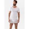 T-Shirt MEY "CASUAL COTTON (K)", Herren, Gr. XXXL, weiß, Feinripp, Obermaterial: 100% Baumwolle, unifarben, casual, körpernah hüftlang, Rundhals, Kurzarm, Shirts, Elastischer Halsabschluss