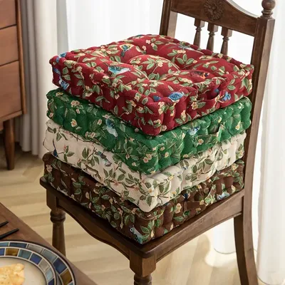 Amerikanischen Stil Vintage Luxus Amerikanischen Plissee Quadratischen Sitzkissen Kissen Hocker Image