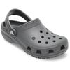 Clog CROCS "Classic Clog K", Kinder, Gr. 23, grau, Croslite, unifarben, sportlich, Schuhe, Hausschuh, Schlappen, Sandale mit Fersenriemen