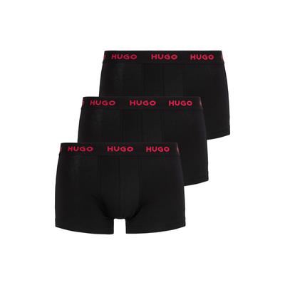 Trunk HUGO UNDERWEAR "TRUNK TRIPLET PACK", Herren, Gr. M, bunt (open miscellaneous 994), Jersey, Obermaterial: 95% Baumwolle, 5% Elasthan, eng, Unterhosen, mit Logoschriftzug auf dem Bund Image