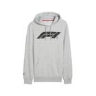Hoodie PUMA "F1 ESS Motorsport Hoodie mit Logo Herren", Herren, Gr. XL, grau (light gray heather), Obermaterial: 32% Polyester, 68% Baumwolle; Kapuzenfutter: 100% Baumwolle; Rippe: 97% Baumwolle, 3% Elasthan, normal, Langarm, Sweatshirts
