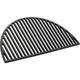 Wiltec - Griglia in ghisa, forma a mezza luna, 55 x 26,5 x 0,9 cm, per barbecue, bistecchiera,