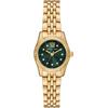 Quarzuhr MICHAEL KORS "PETITE LEXINGTON", gold (goldfarben, grün), Armbanduhren, Damen, Armbanduhr, Damenuhr, Edelstahlarmband, analog, Glassteine