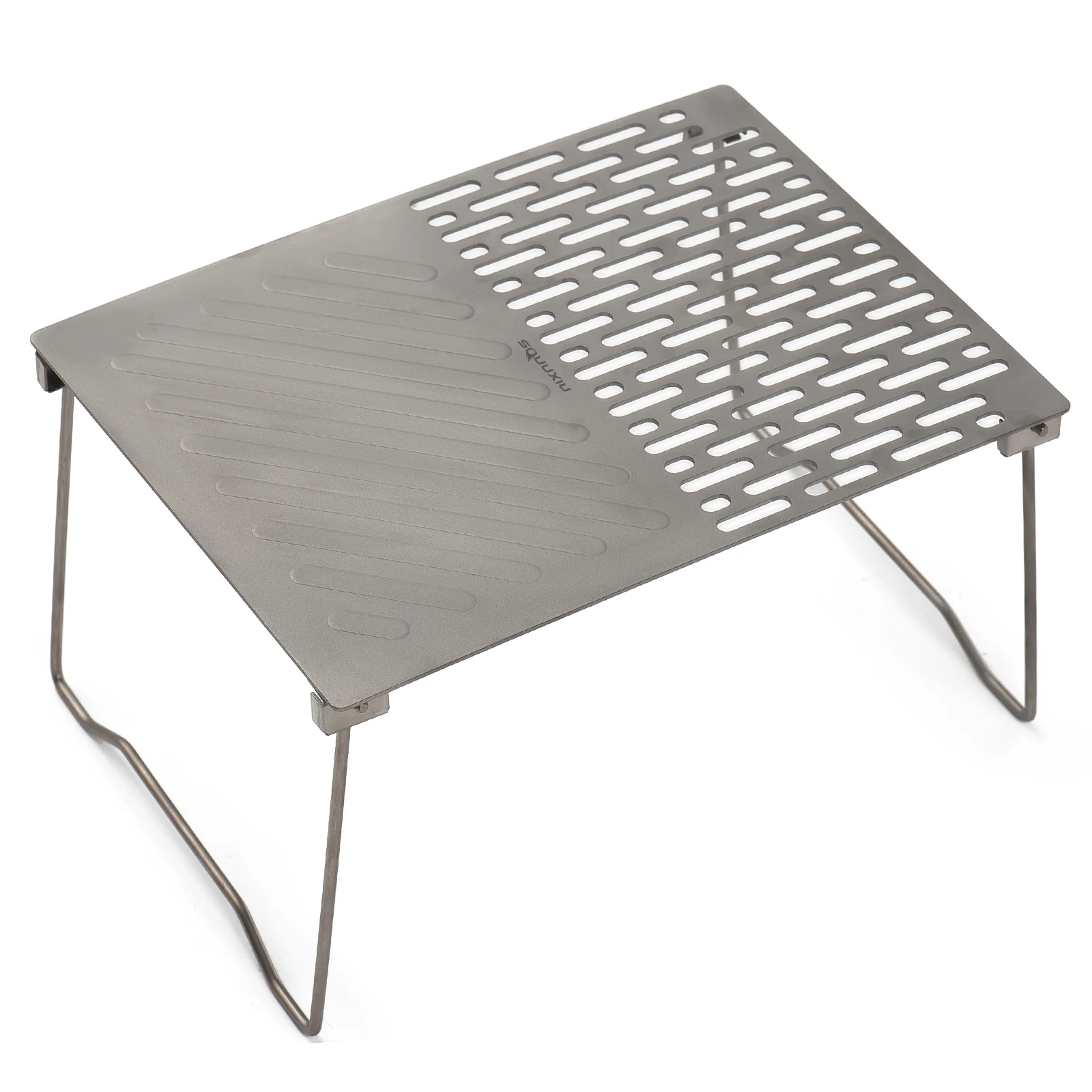 Camping Tisch Klapp Lagerfeuer Grill tragbare Ti Grill Grill Outdoor Wandern Camping Grill mit Beinen leichte Camp Tische Image