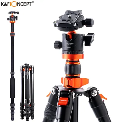 K & F Konzept 67 zoll Aluminium Kamera Stativ Einbeinstativ mit 360 Grad Ball Kopf und 1/4 "Quick Release platte für DSLR Canon Kameras