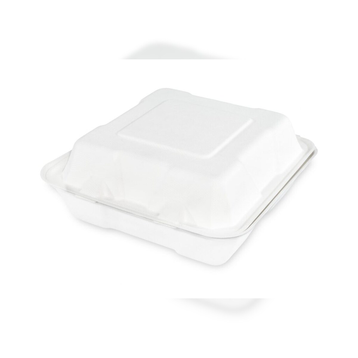 Plock GmbH Menüklappbox Sobsy (3-teilig) aus Zuckerrohr - 1000 Boxen - 100% kompostierbar Image