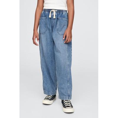 Gap Girls Blue High Waisted Ultrasoft Easy Horseshoe Jeans (4-13yrs) - Blue
