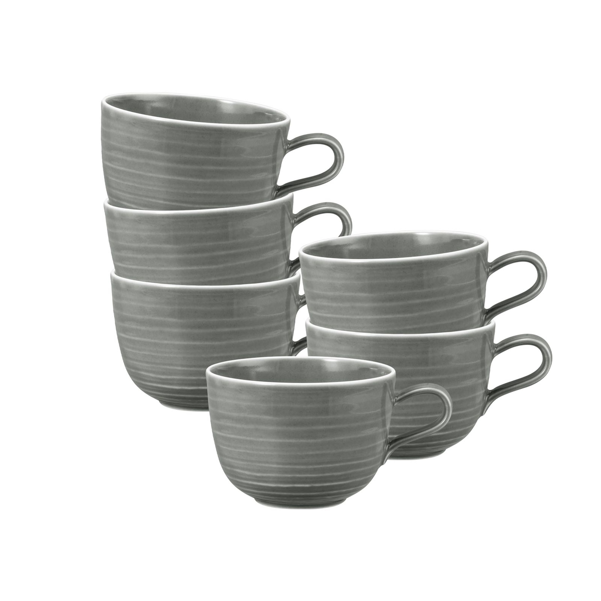 Seltmann Weiden Terra Milchkaffeetasse 400 ml perlgrau 6er Set Image