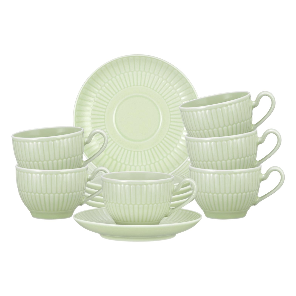 Seltmann Weiden Amina Espressotasse mit Untertasse 100 ml 6er Set Seladon Image