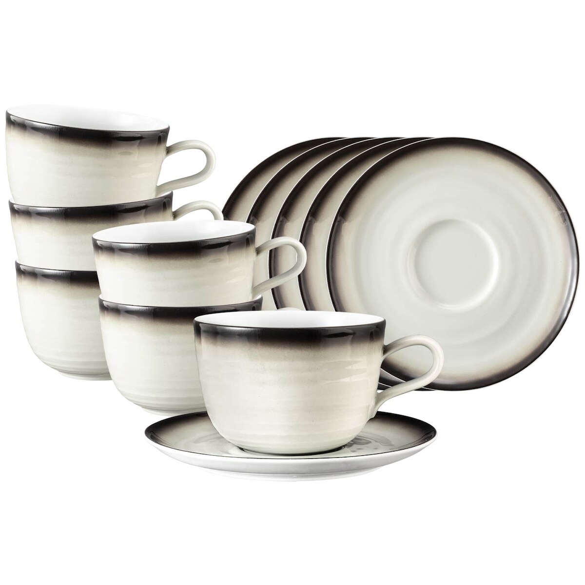 Seltmann Weiden Terra Milchkaffeetasse mit Untertasse 400 ml corso 6er Set Image
