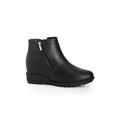 Wide Width Women's Farrah Wedge by Cloudwalkers in Black (Size 9 W)