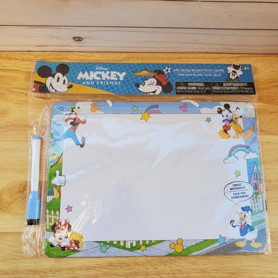 Disney Other | Disney Mickey And Friends Dry Erase Board With Games For Kids 4+ Educational Fun | Color: Blue/White | Size: N/A